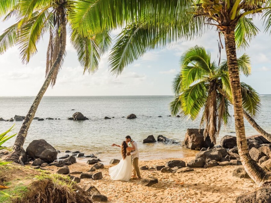 Ruhig und intime Hochzeit auf Kauai
