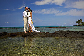 Heiraten am Strand von Big Island Hawaii